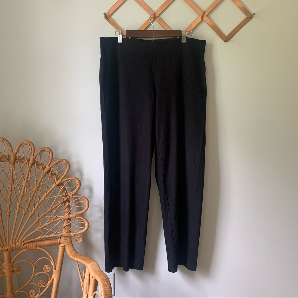 Eileen Fisher washable crepe pants, Large